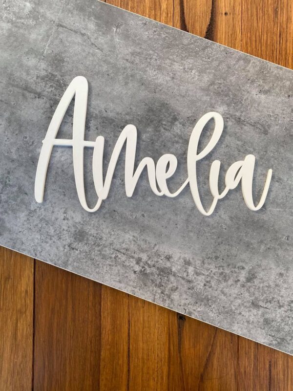 3D Name Wall Decal