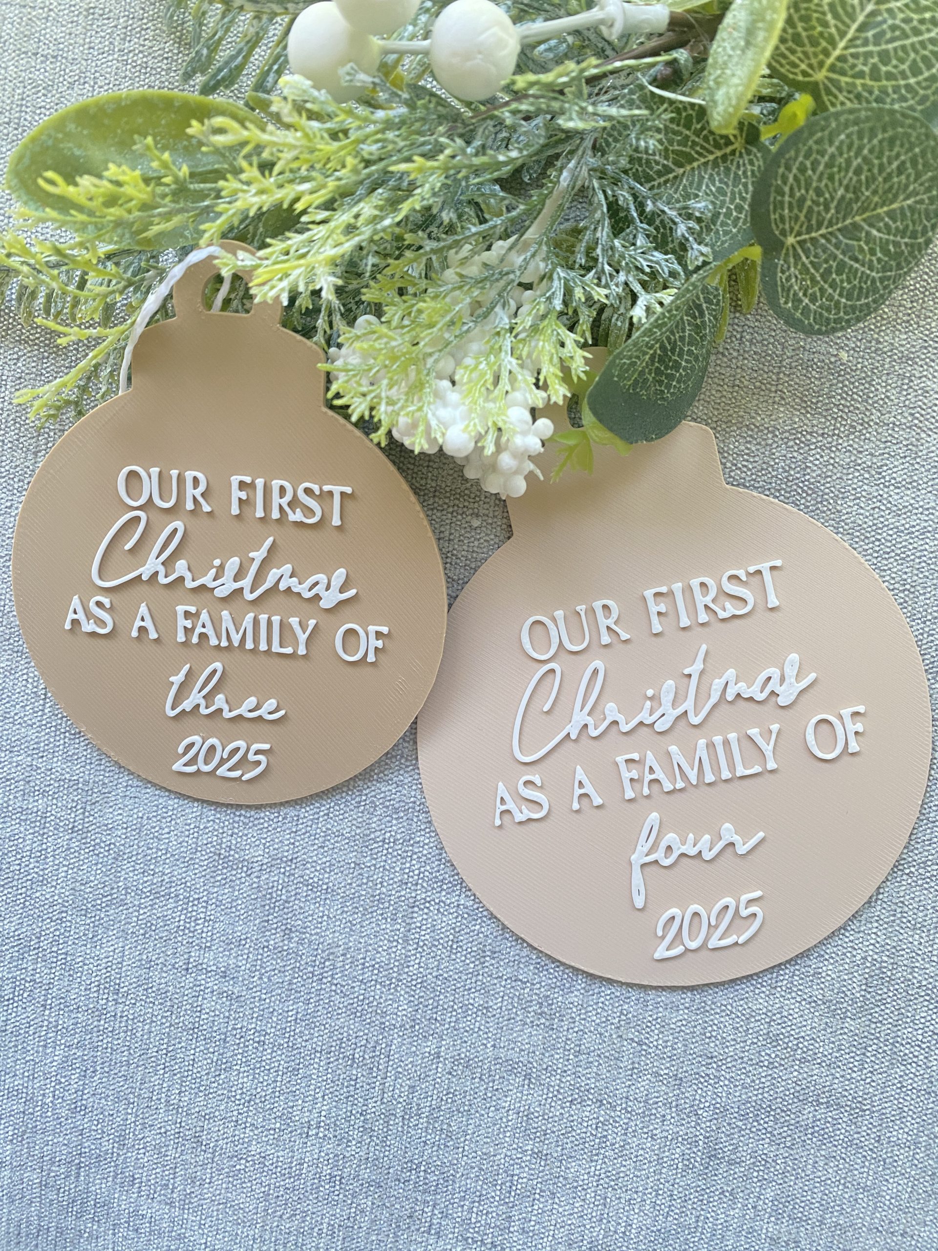 First Christmas As A Family Of Decoration - Image 2