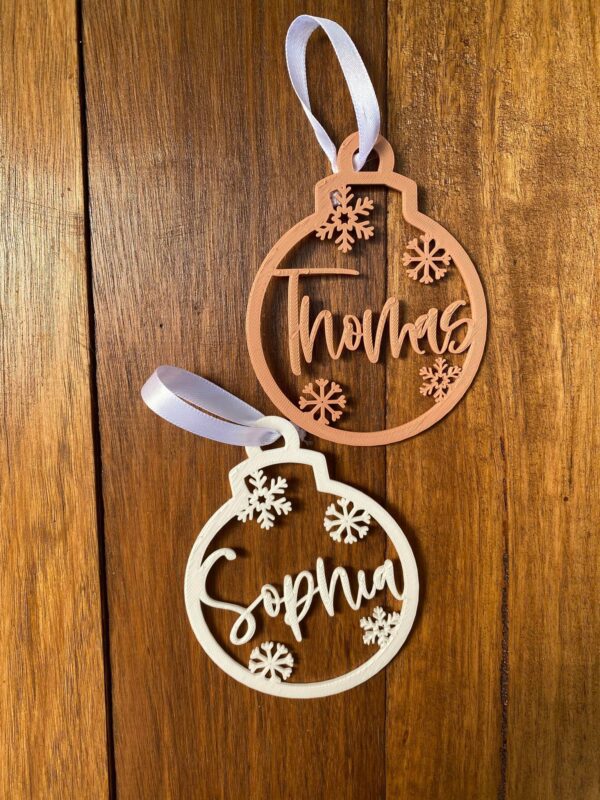 Name Hoop Christmas Decoration - Image 2