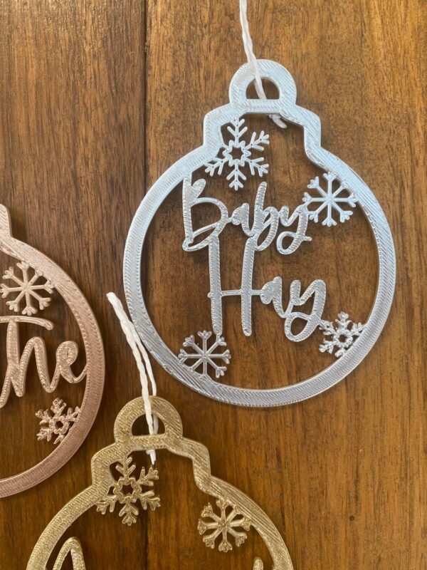 Name Hoop Christmas Decoration - Image 3