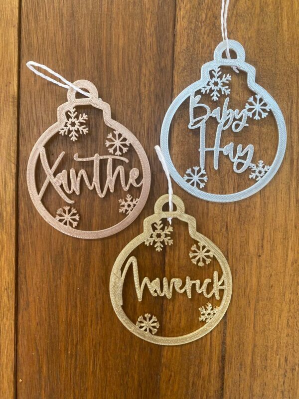 Name Hoop Christmas Decoration - Image 4