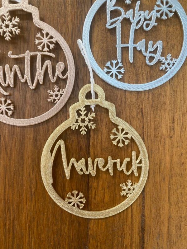 Name Hoop Christmas Decoration - Image 5