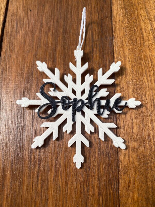 Snowflake Name Christmas Decoration