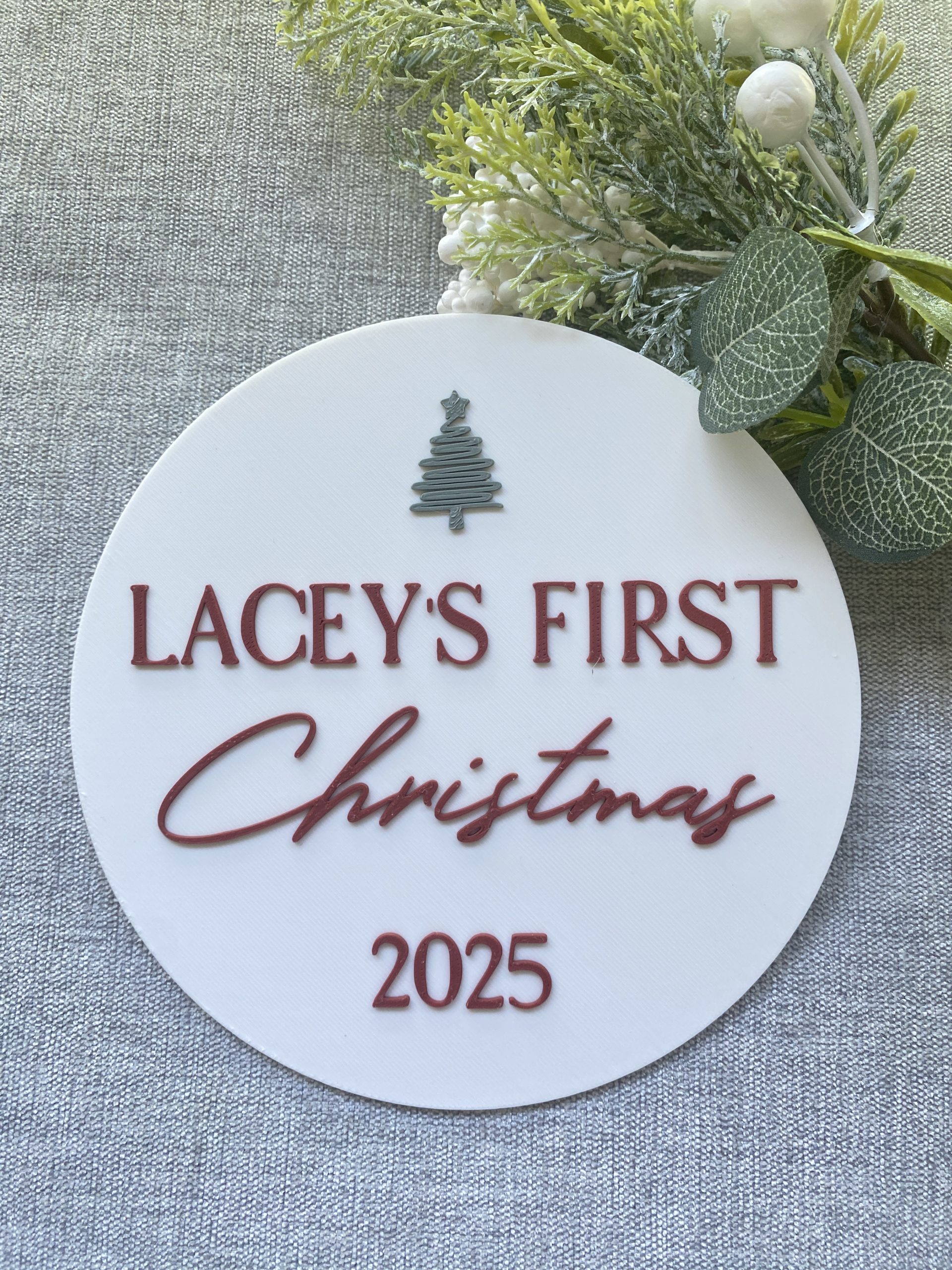 Baby's First Christmas Plaque - Image 2