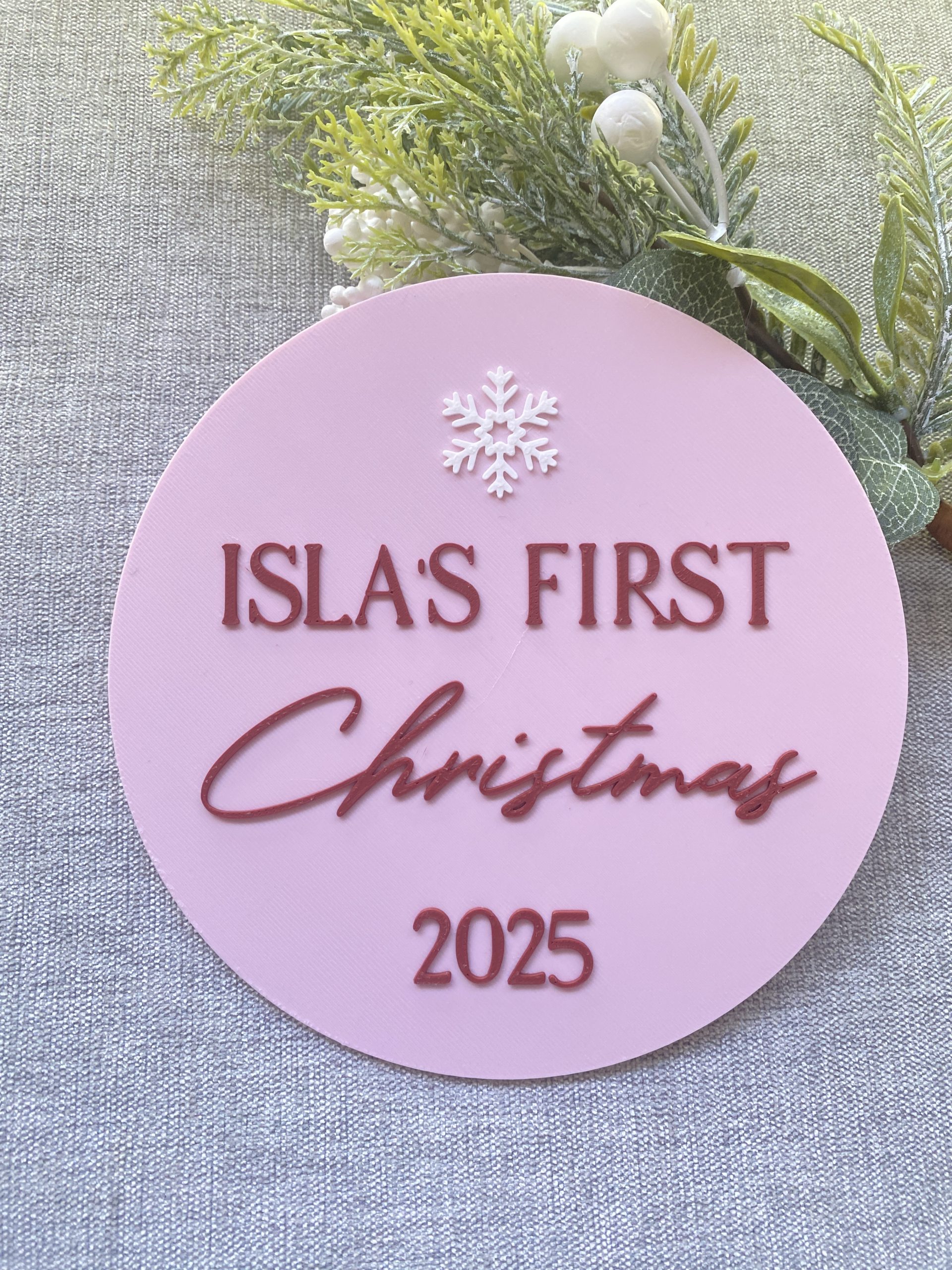 Baby's First Christmas Plaque - Image 4