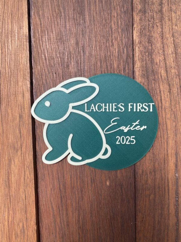 First Easter Bunny Plaque