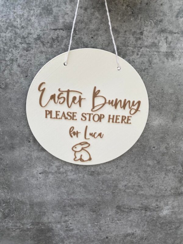 Easter Bunny Please Stop Here Plaque - Image 5