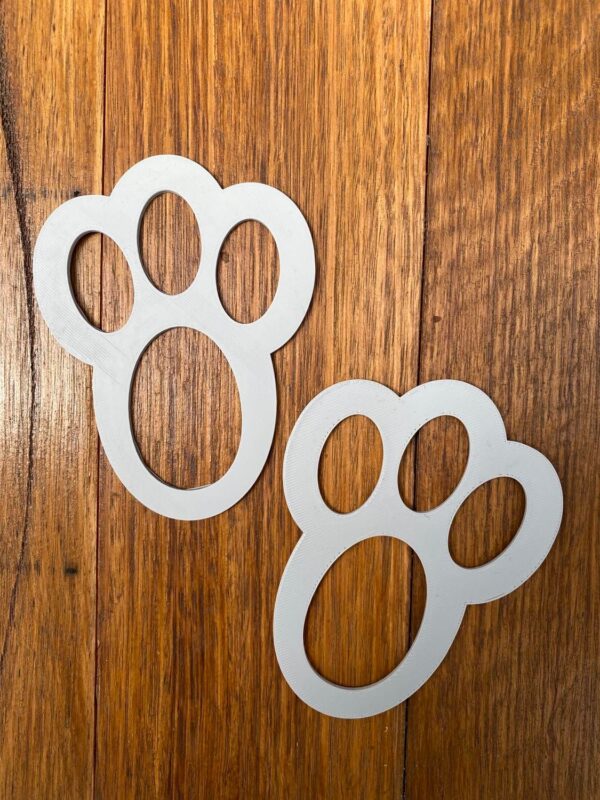 Easter Bunny Footprint Stencil - Image 2