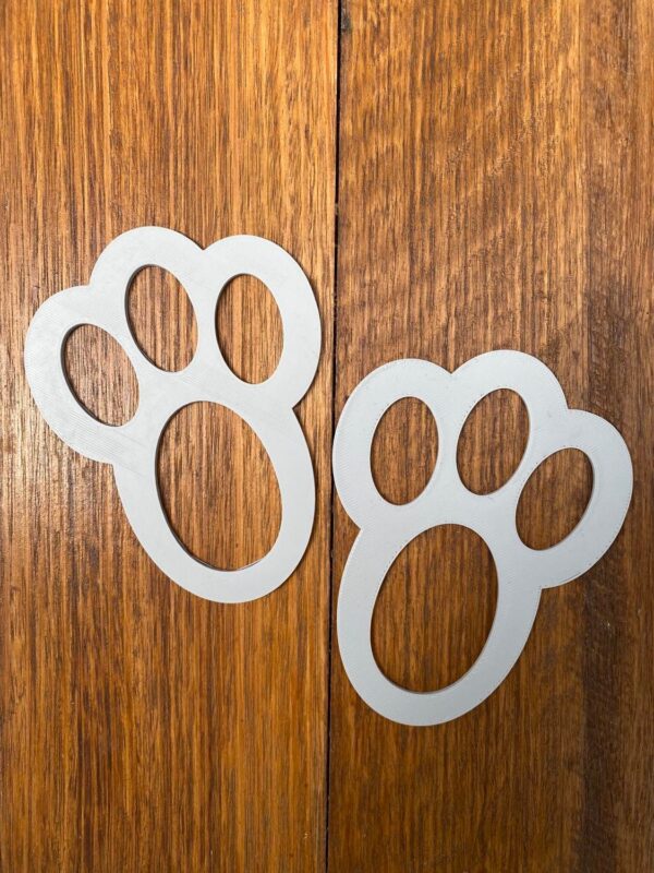 Easter Bunny Footprint Stencil