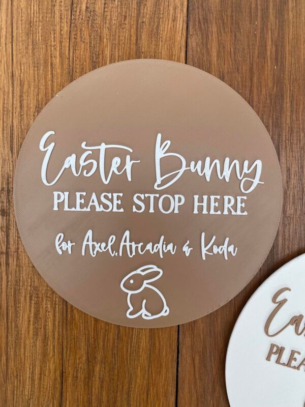 Easter Bunny Please Stop Here Plaque - Image 2