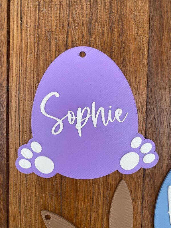 Easter Egg with Feet Basket Tag - Image 4
