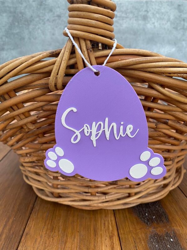 Easter Egg with Feet Basket Tag - Image 3