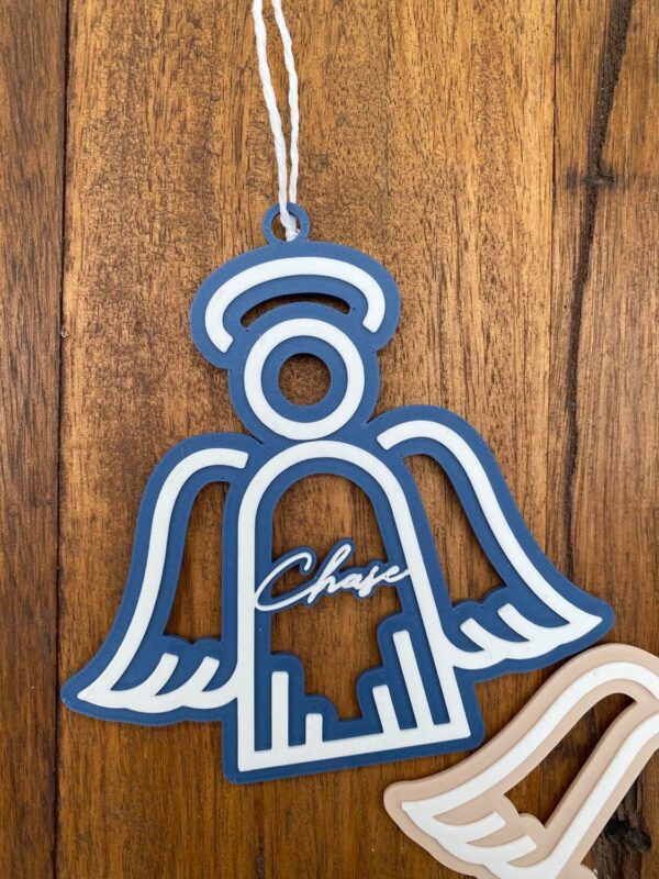 Angel Christmas Decoration with name