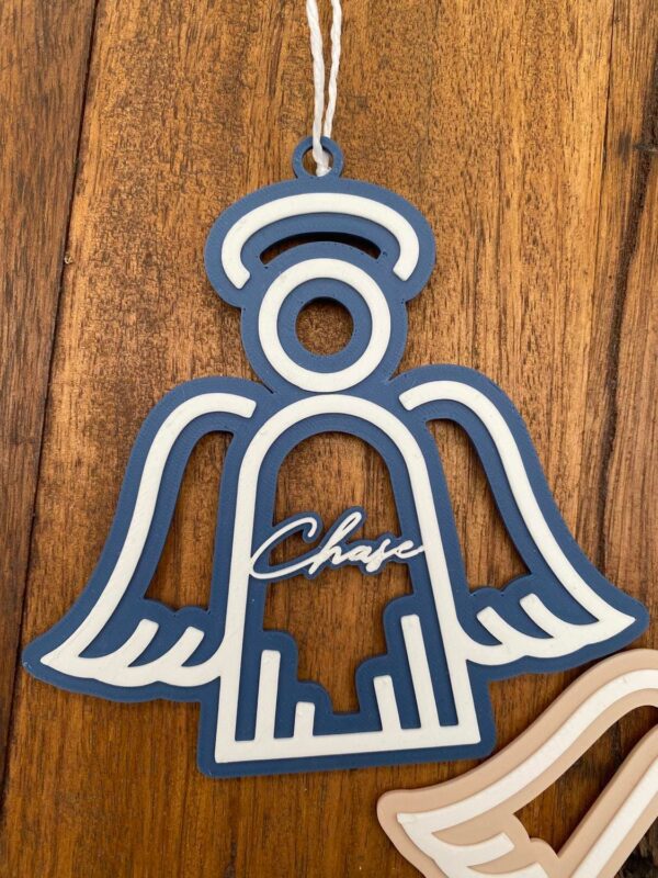 Angel Christmas Decoration with name