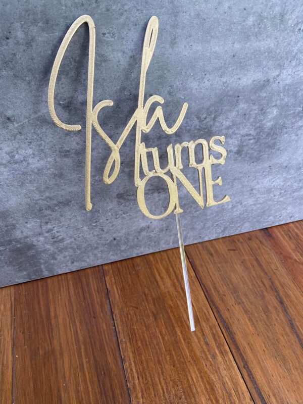 Birthday & Age Cake Topper - Image 3