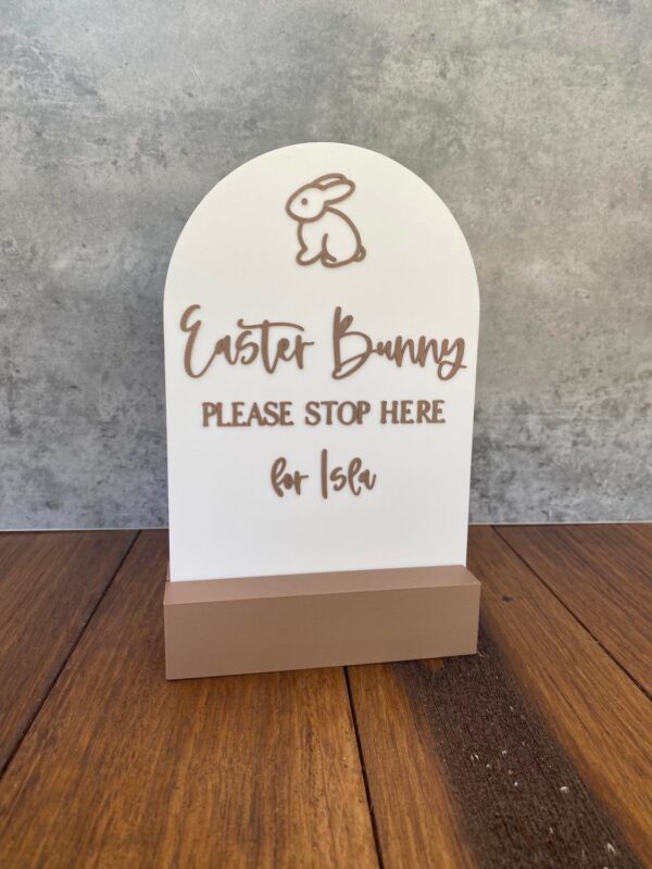 Easter Bunny Please Stop Here Arch
