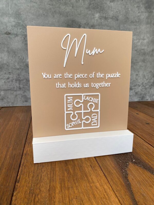Missing Puzzle Piece Plaque