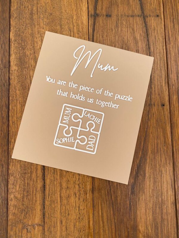 Missing Puzzle Piece Plaque - Image 4