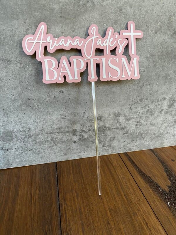 Baptism Cake Topper - Image 2