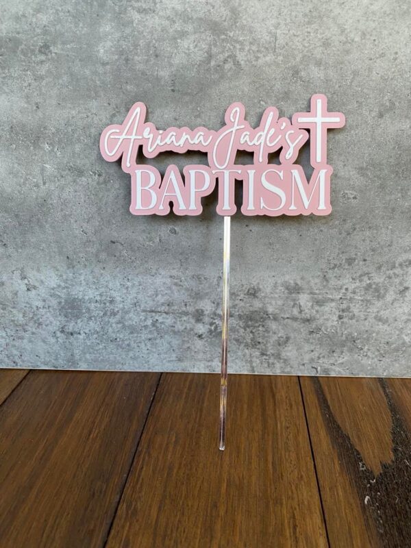 Baptism Cake Topper