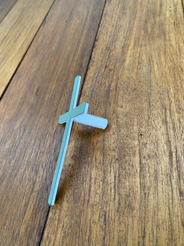 Front Cross Cake Topper - Image 3