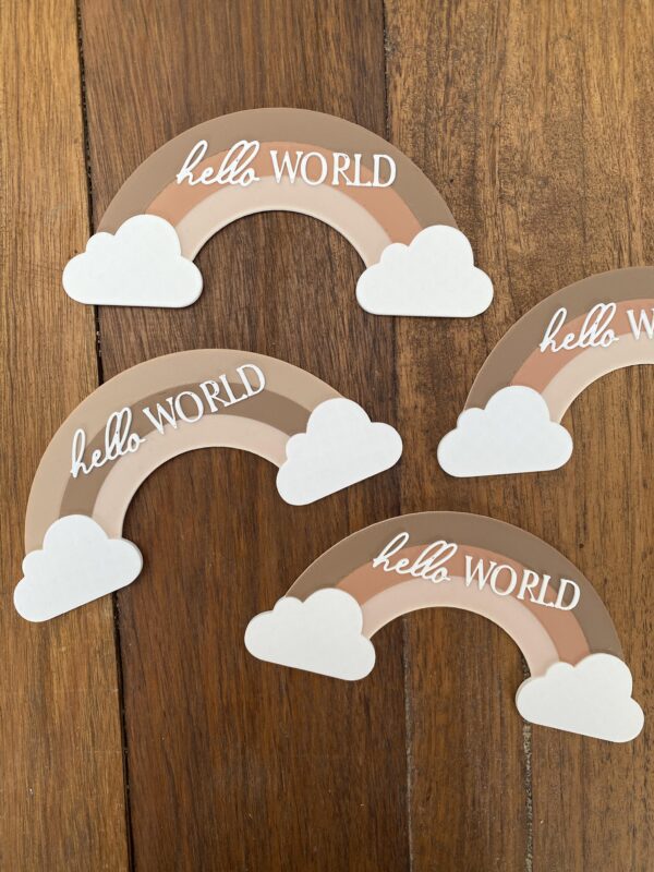 Hello World Rainbow Plaque - Image 8