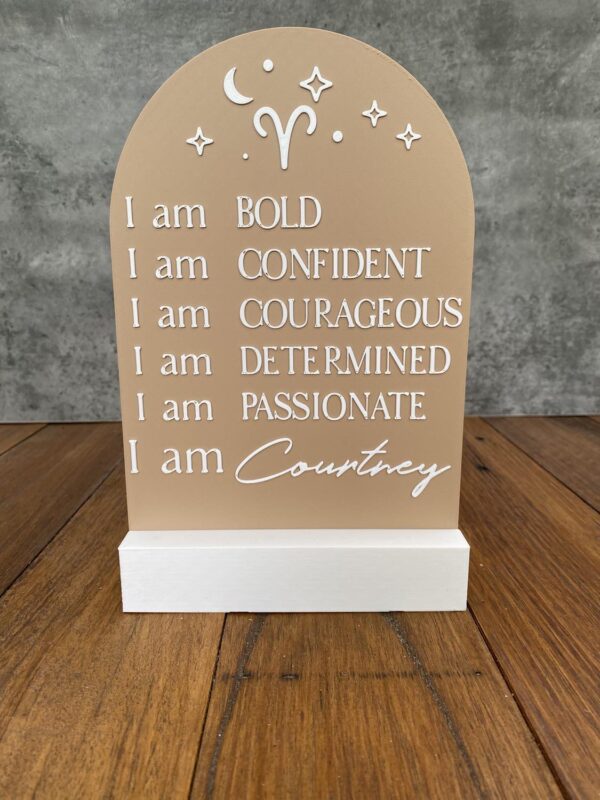 Personalised Astrology Plaque