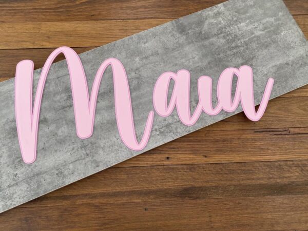 Extra Large Name Wall Decal Two Tone