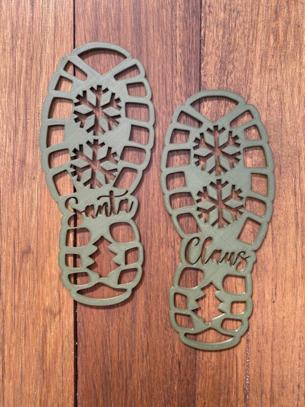 Santa Claus Footprint Stencil
