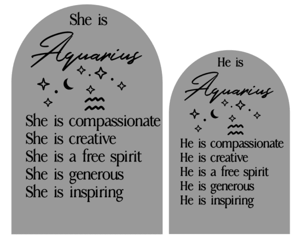 He/She Astrology Plaque - Image 22