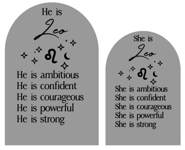 He/She Astrology Plaque - Image 16