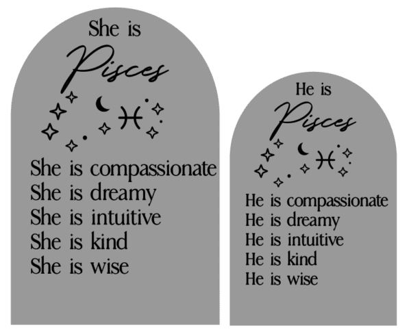 He/She Astrology Plaque - Image 21