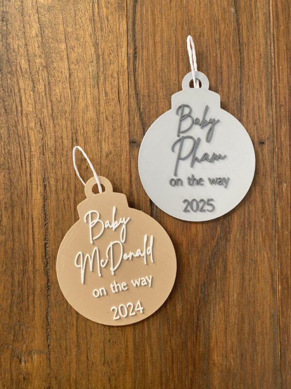 Baby On The Way Christmas Decoration