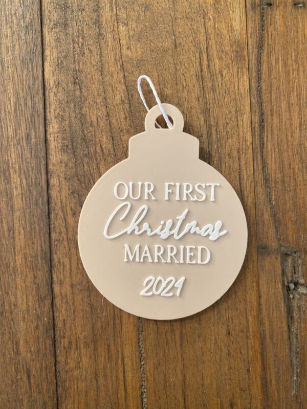 First Christmas Married Decoration