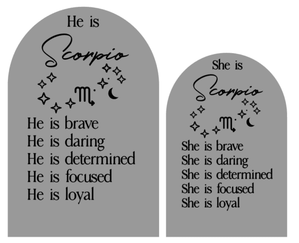 He/She Astrology Plaque - Image 15