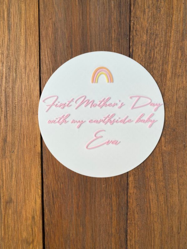 First Earthside Mothers Day Plaque