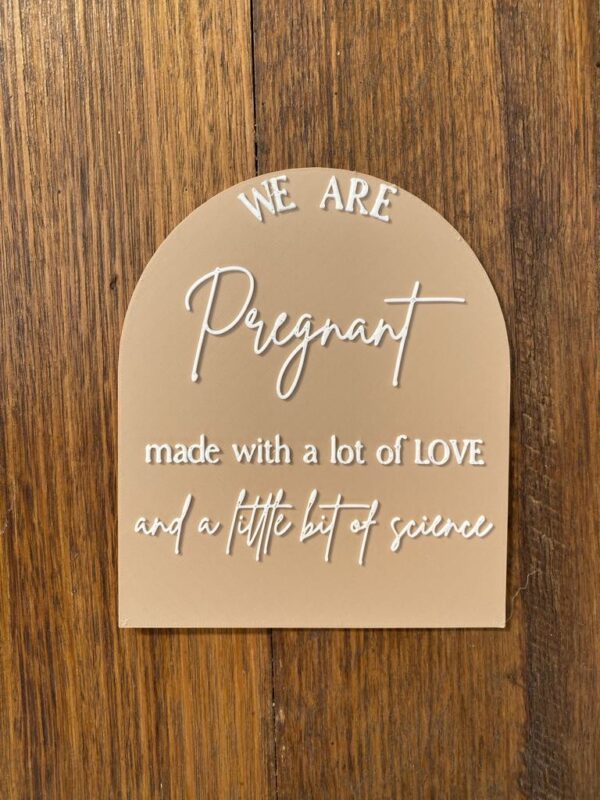 IVF Pregnancy Announcement Plaque