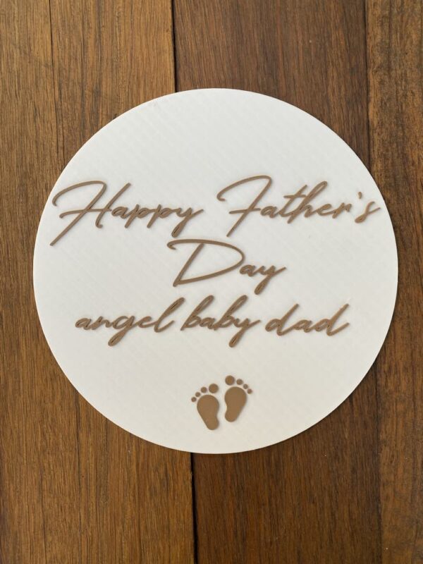 Angel Baby Father's Day Plaque