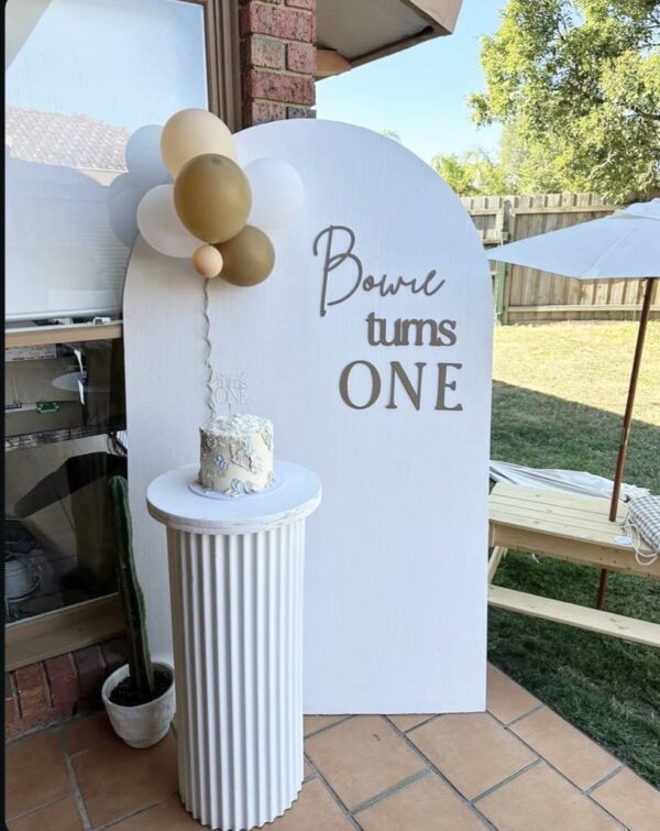 Customisable Single Colour Back Drop Text