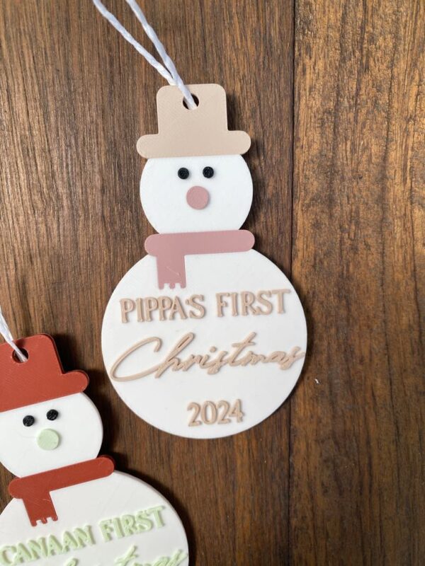 Snowman First Christmas Decoration - Image 3