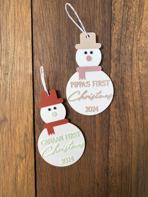 Snowman First Christmas Decoration