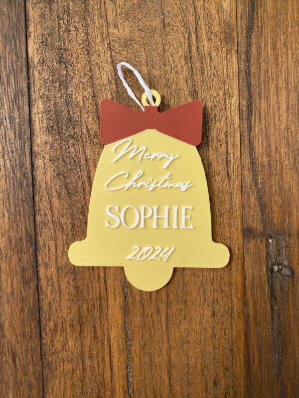 Personalised Bell Christmas Decoration