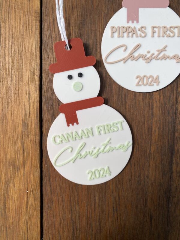 Snowman First Christmas Decoration - Image 2
