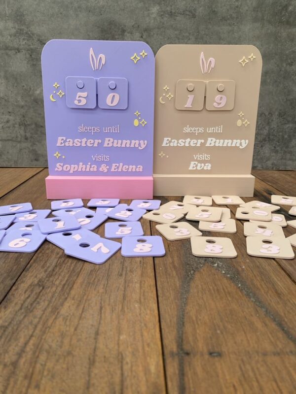 Easter Bunny Countdown Plaque