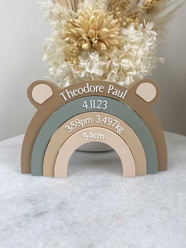 Neutral Sage Bear Stacker