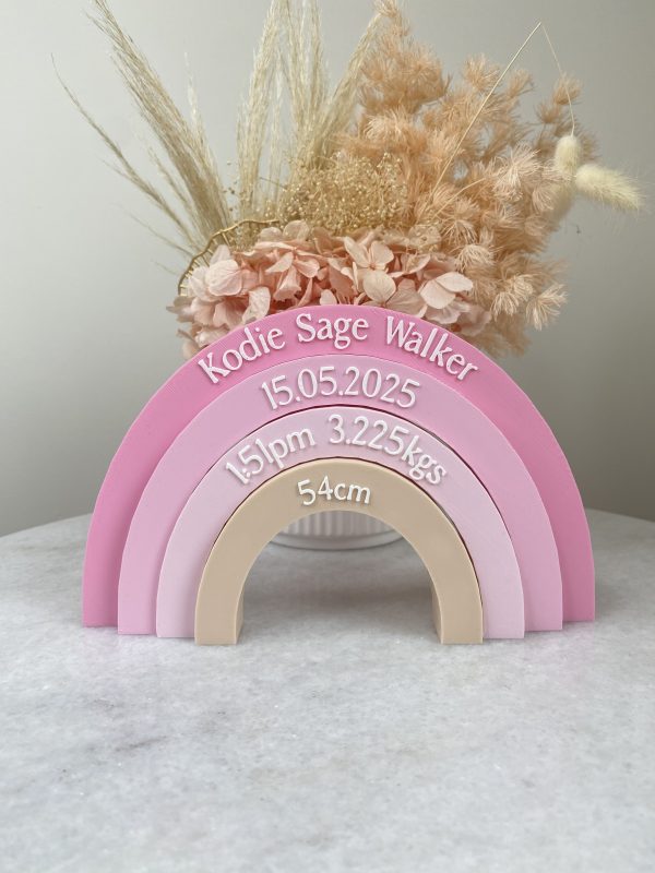 Pink 3D Rainbow