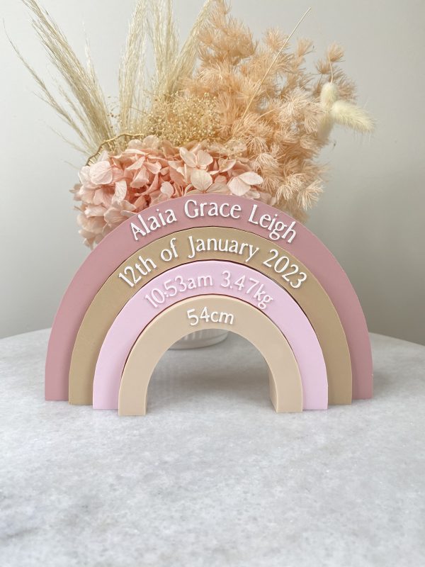 Pink Neutral 3D Rainbow