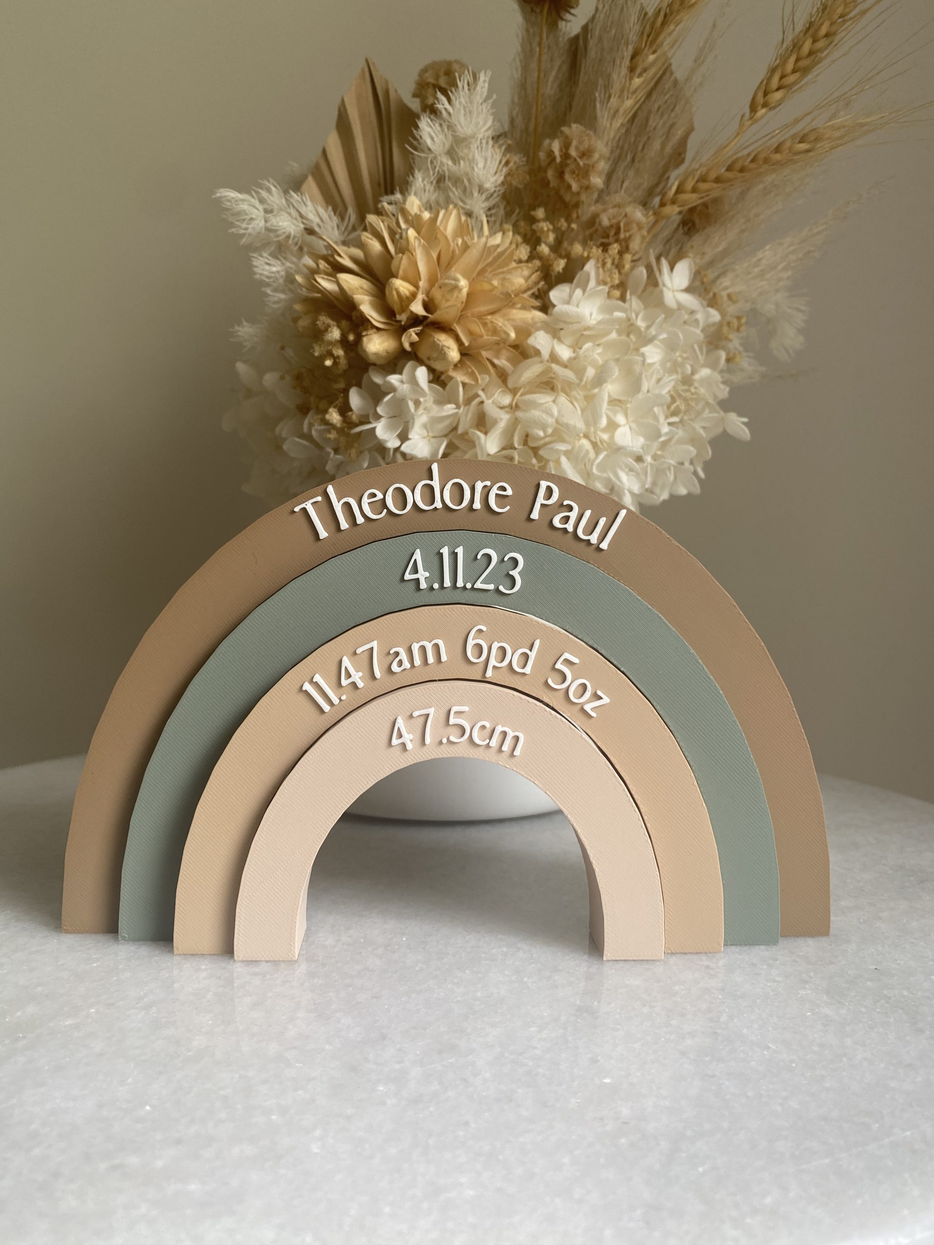 Sage Neutral 3D Rainbow